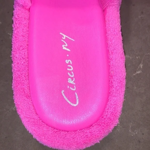 NWOT Circus by Sam Edelman Latasha Pink Terry Wedge Slide Sandals 7 - Picture 11 of 14
